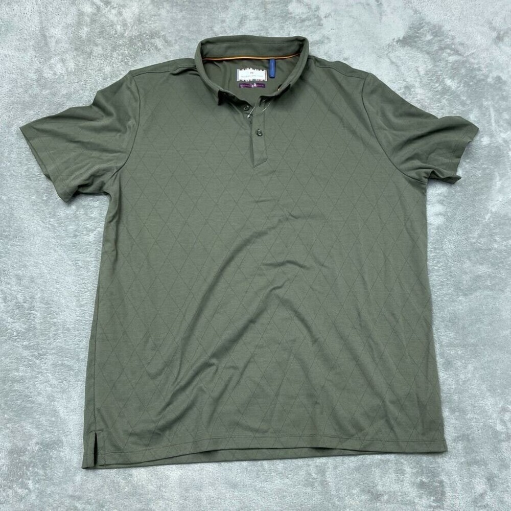 Modern Ambition Mens XL Olive Polo Shirt Organic Cotton d0721